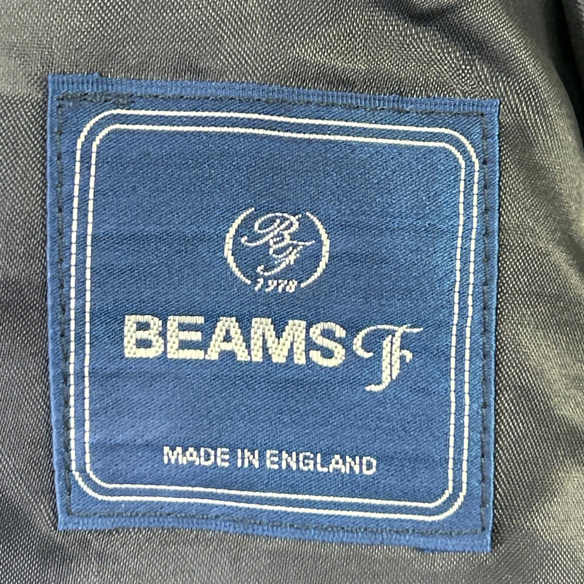 BEAMS F BEAMS F 海军蓝 羊绒35% 翻领 大衣 外套 34