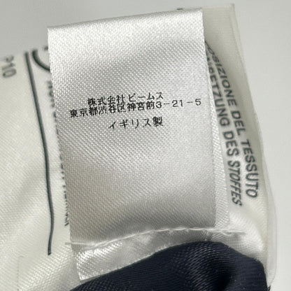 BEAMS F BEAMS F 海军蓝 羊绒35% 翻领 大衣 外套 34