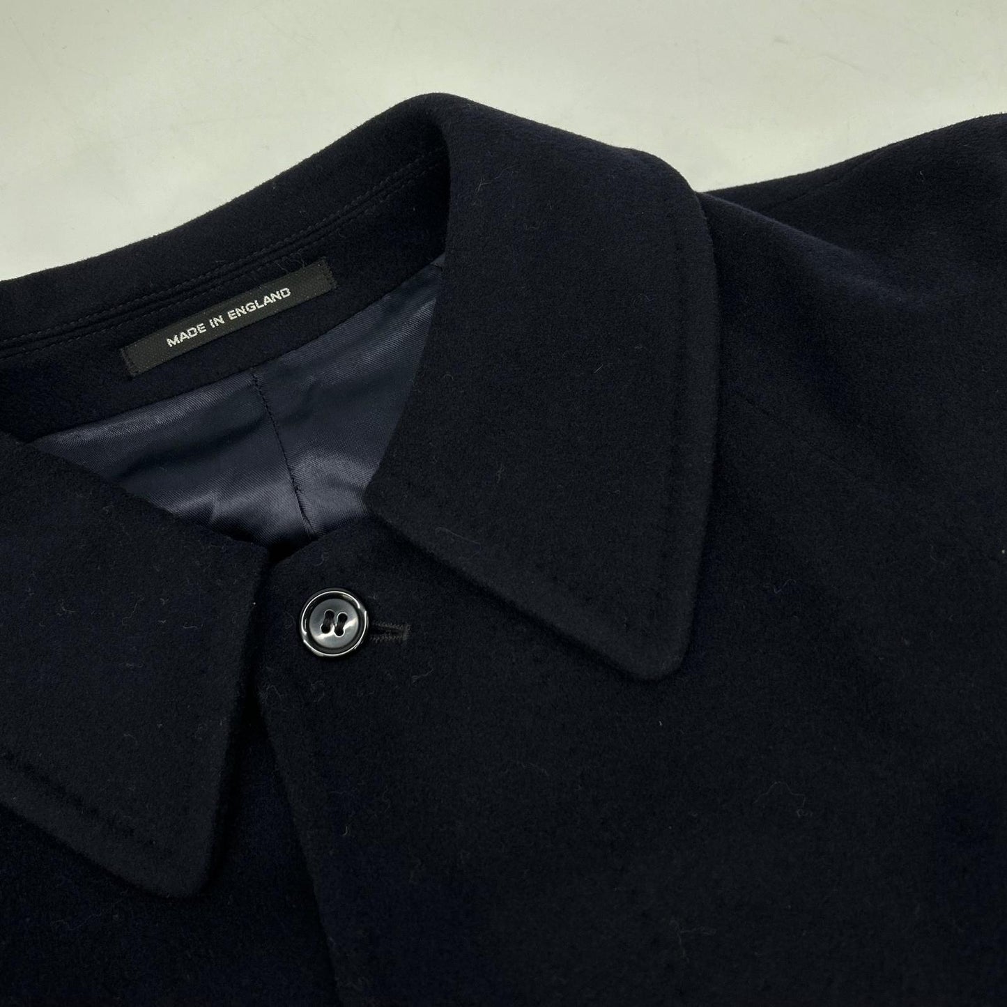 BEAMS F BEAMS F 海军蓝 羊绒35% 翻领 大衣 外套 34