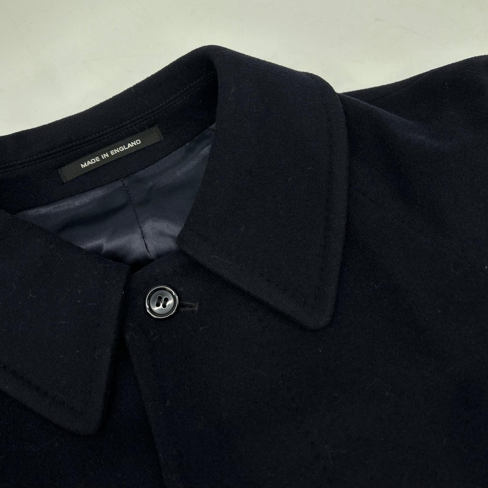 BEAMS F BEAMS F 海军蓝 羊绒35% 翻领 大衣 外套 34
