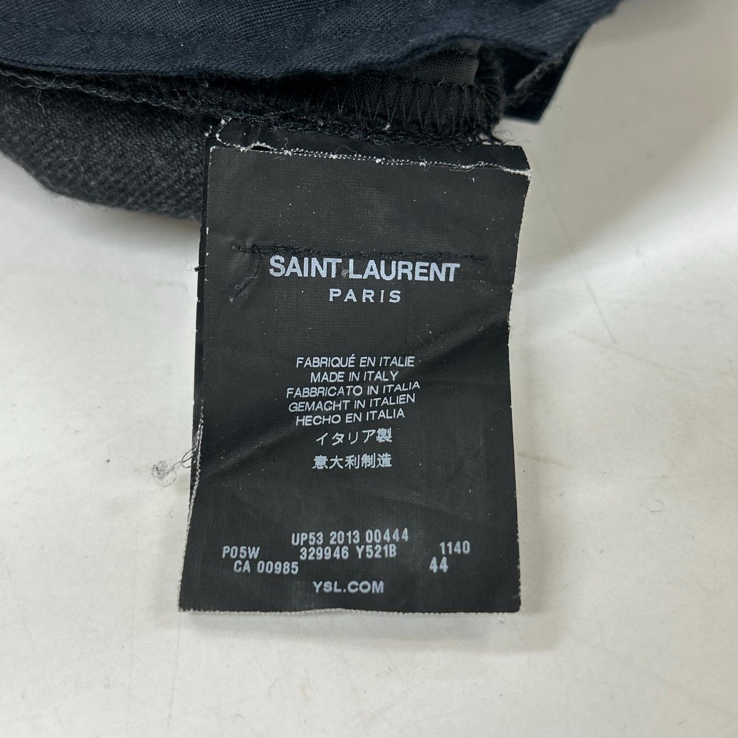SAINT LAURENT PARIS 2013 329946 Black Slacks Bottoms