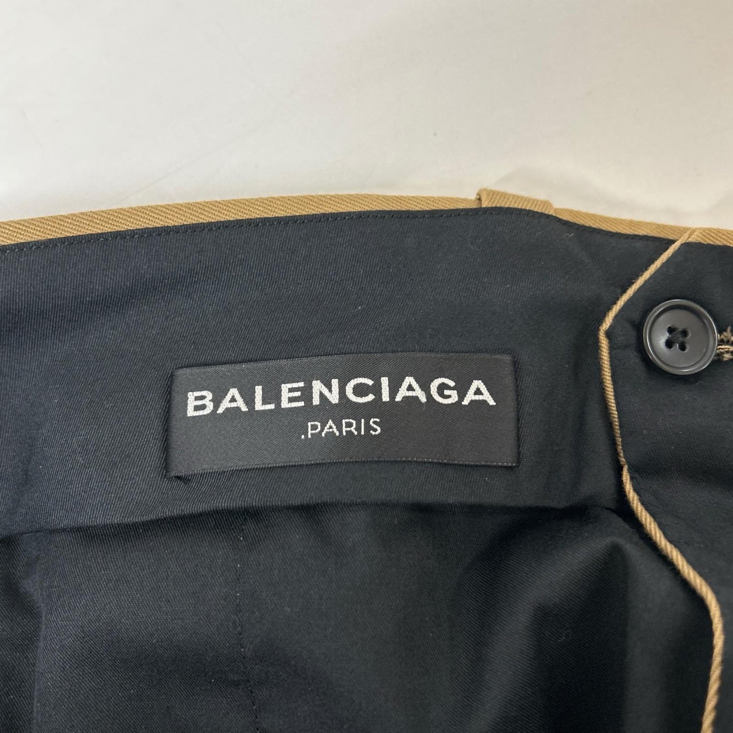 BALENCIAGA バレンシアガ 460037 ブラウン コットン パンツ　17ss ボトムス