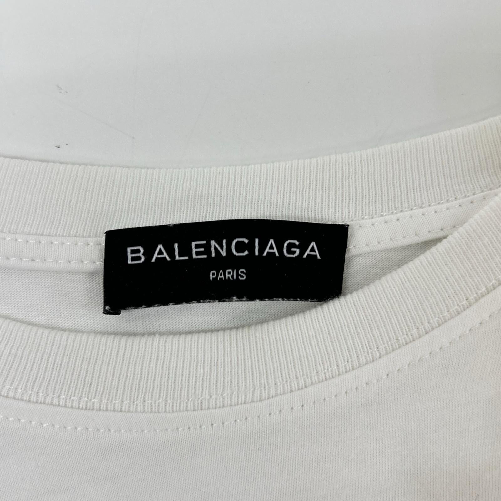 BALENCIAGA バレンシアガ 18SS 504156 ホワイト Tシャツ トップス
