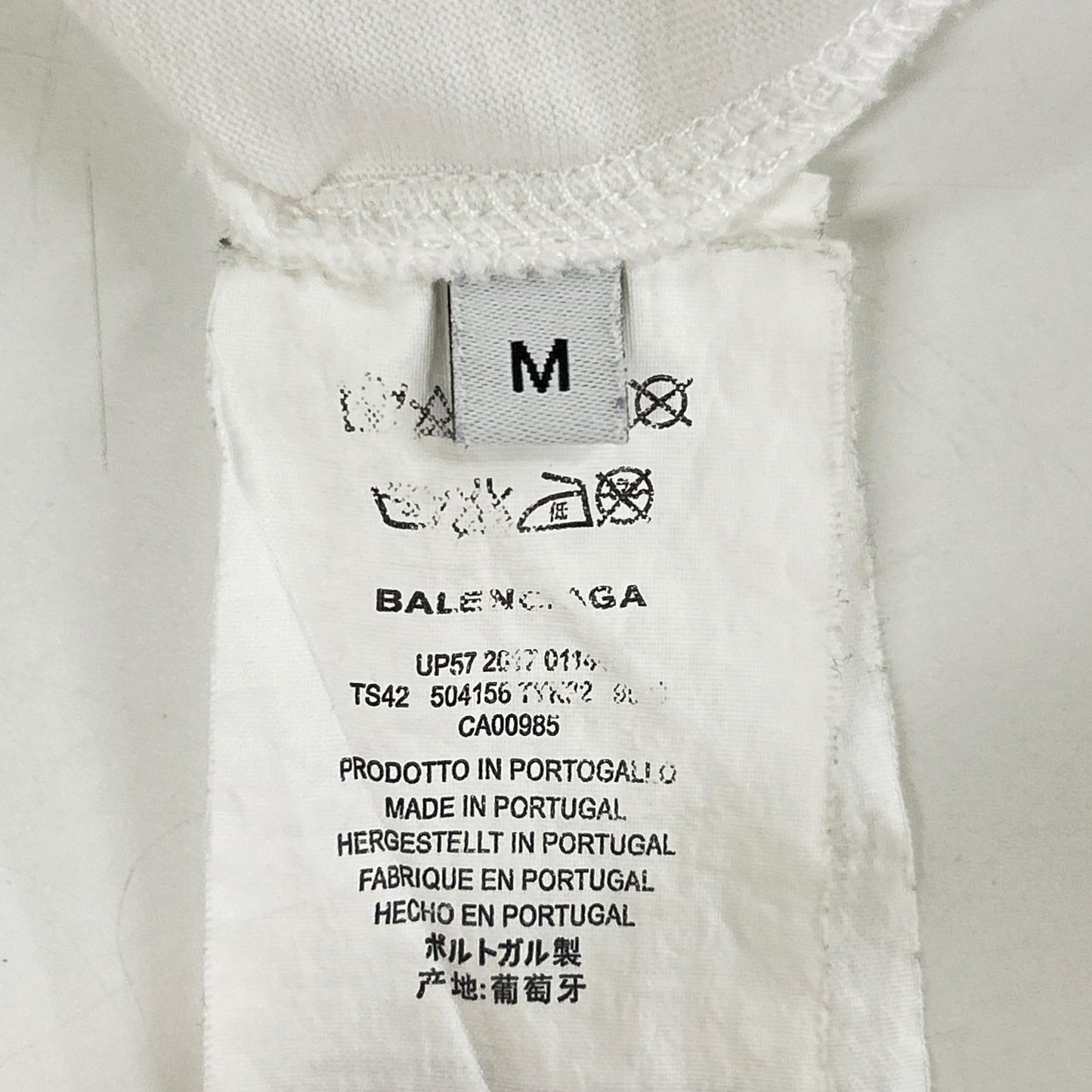 BALENCIAGA バレンシアガ 18SS 504156 ホワイト Tシャツ トップス