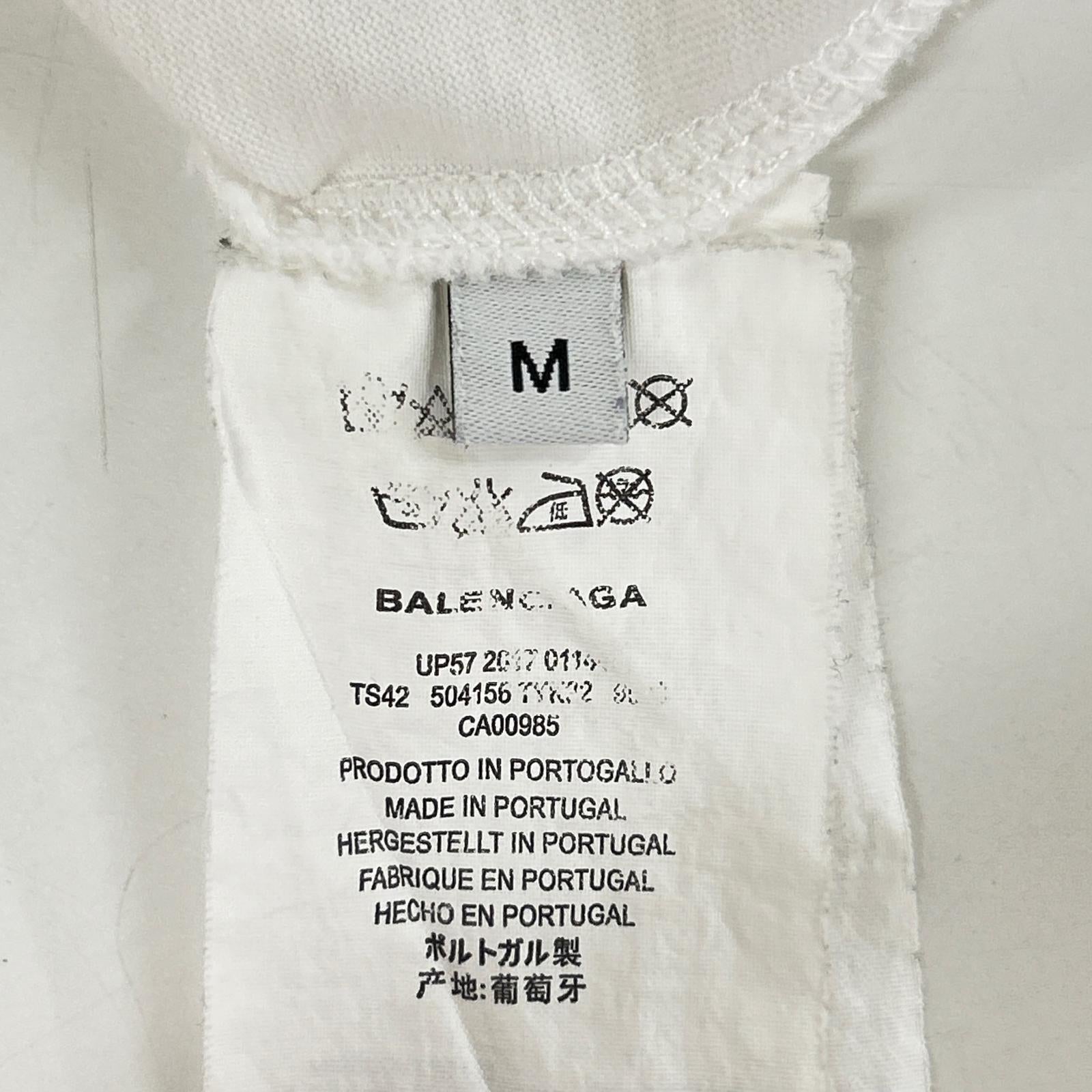BALENCIAGA バレンシアガ 18SS 504156 ホワイト Tシャツ トップス