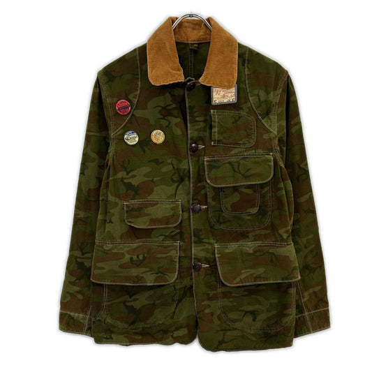 POLO RALPH LAUREN ポロ ラルフローレン 90's JR-RL-KM3156 カモフラ 襟コーデュロイ ハンティングジャケット ジャケット