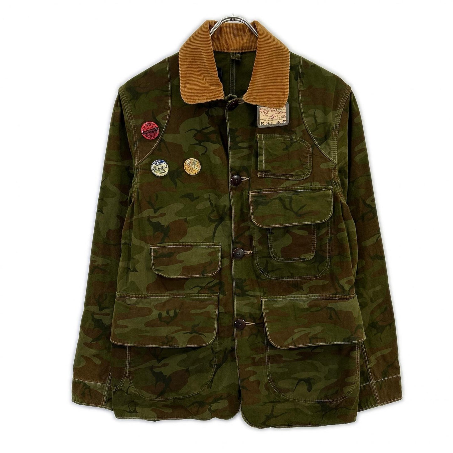 POLO RALPH LAUREN ポロ ラルフローレン 90's JR-RL-KM3156 カモフラ 襟コーデュロイ ハンティングジャケット ジャケット