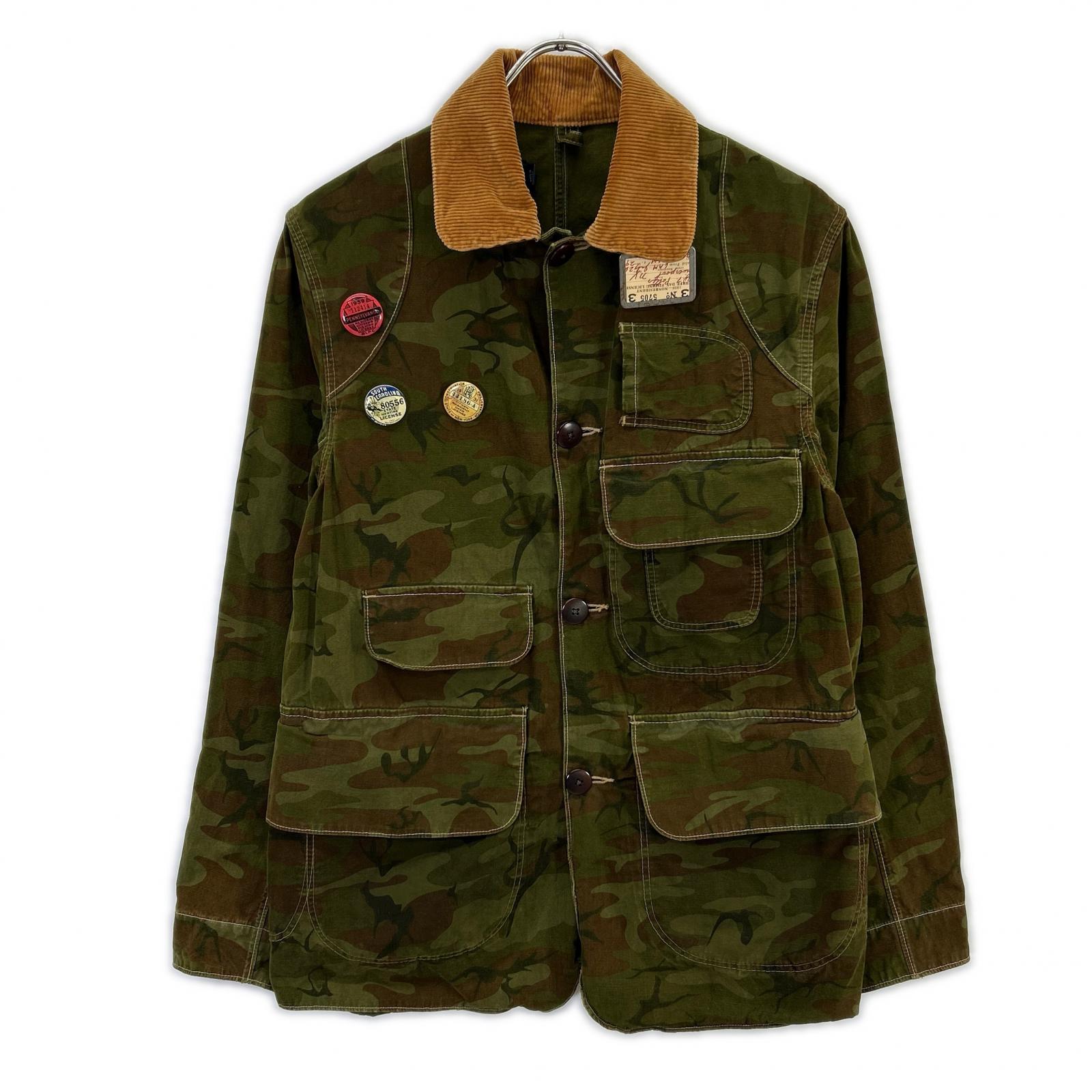 POLO RALPH LAUREN ポロ ラルフローレン 90's JR-RL-KM3156 カモフラ 襟コーデュロイ ハンティングジャケット ジャケット