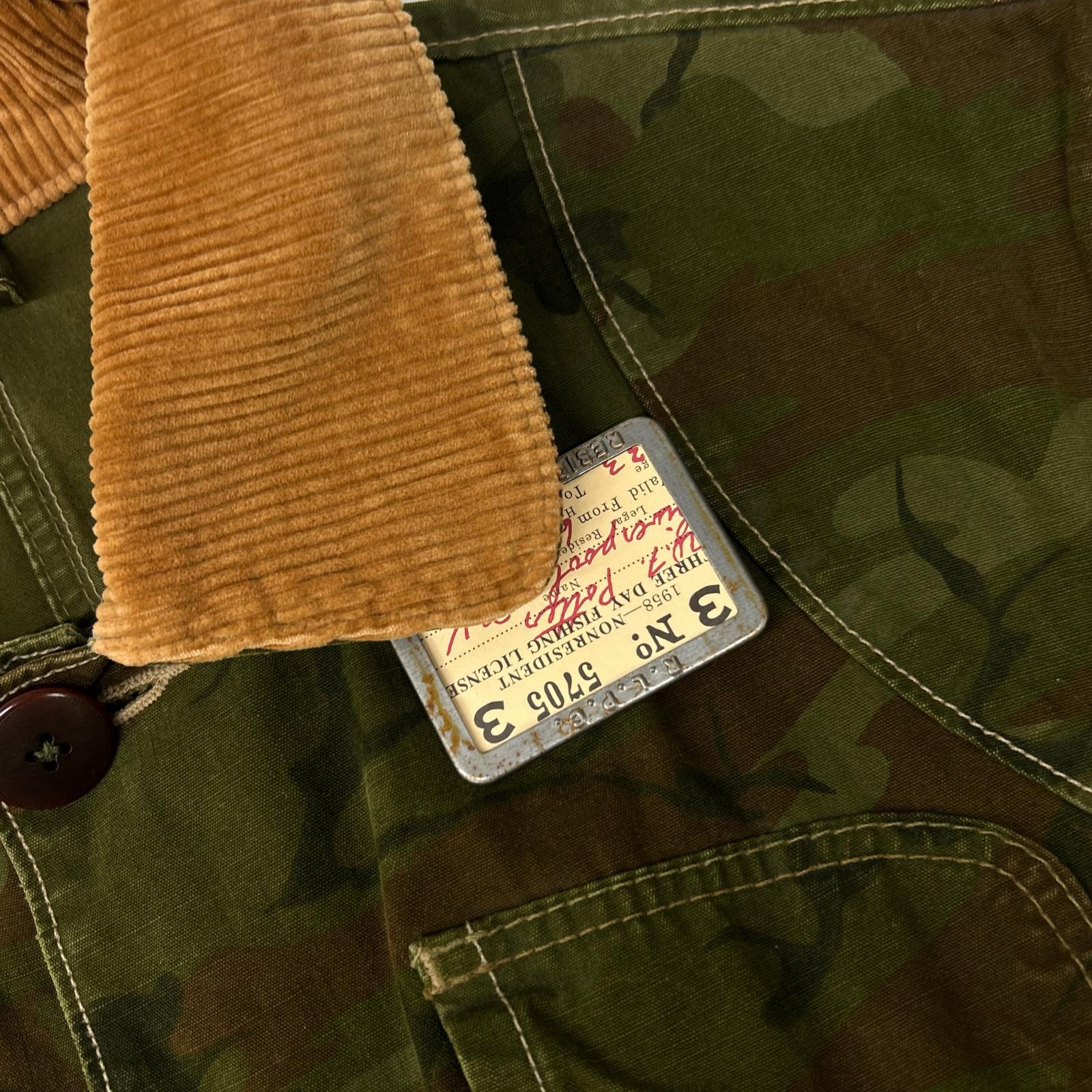 POLO RALPH LAUREN ポロ ラルフローレン 90's JR-RL-KM3156 カモフラ 襟コーデュロイ ハンティングジャケット ジャケット