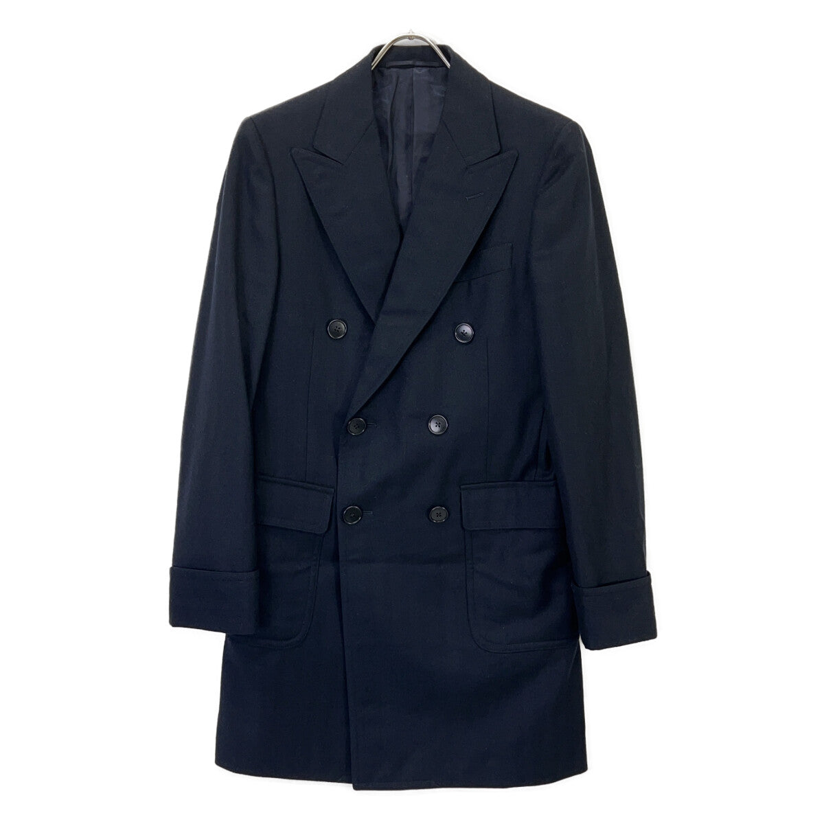 UNITED ARROWS ユナイテッドアローズ ﾌﾞﾗｯｸ ｳｰﾙ ﾁｪｽﾀｰｺｰﾄ コート