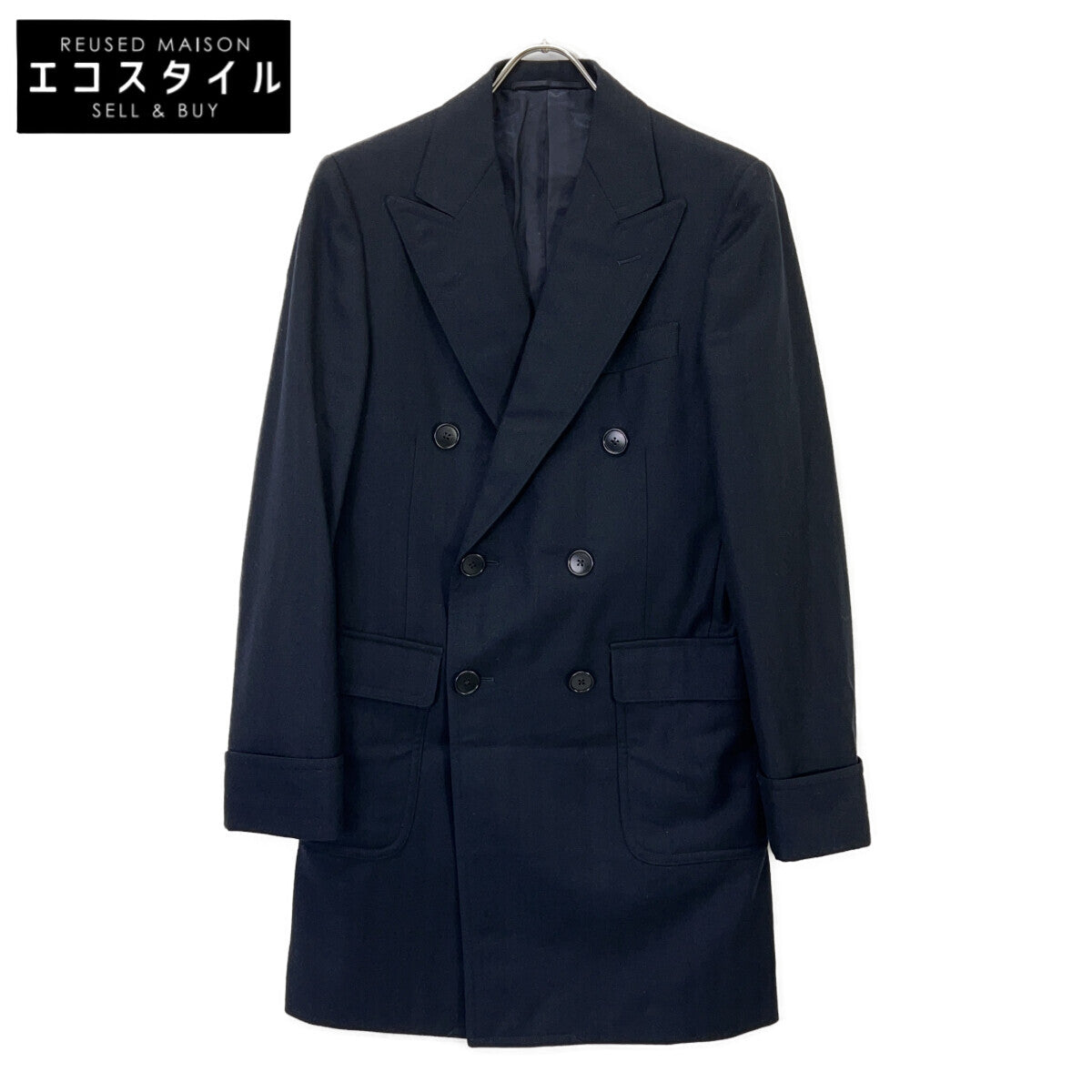 UNITED ARROWS ユナイテッドアローズ ブラック ウール チェスターコート コート