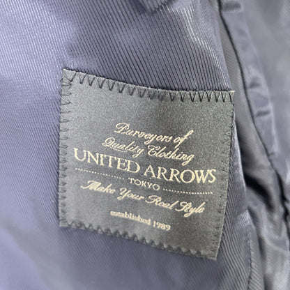 UNITED ARROWS ユナイテッドアローズ ﾌﾞﾗｯｸ ｳｰﾙ ﾁｪｽﾀｰｺｰﾄ コート