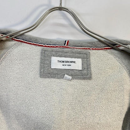 THOM BROWNE トムブラウン 4-BAR グレー ジップパーカ トップス