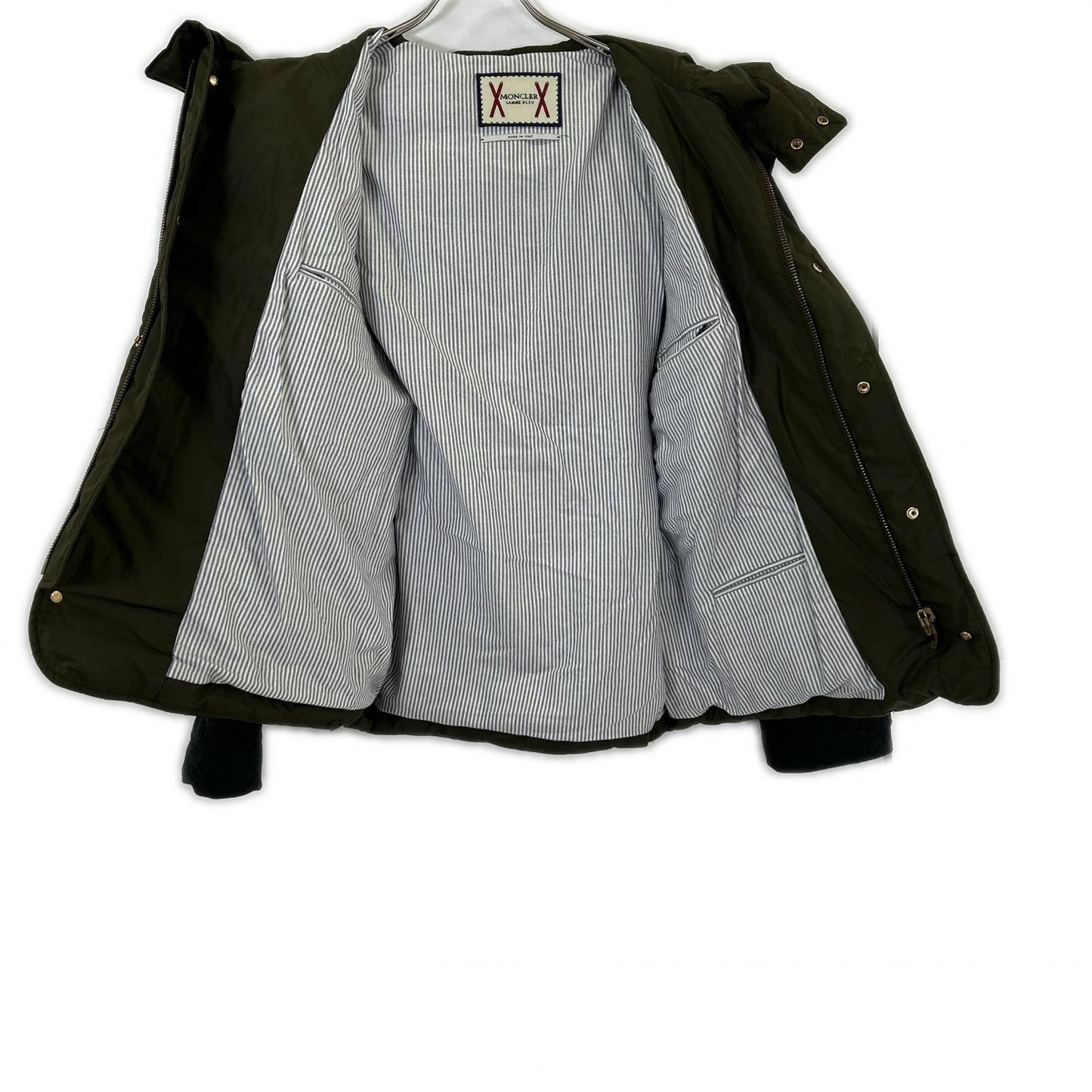 MONCLER モンクレール GAMME BLUE ガムブルー 123914132080 アーム切替 一部スエード フーディダウンジャケット ジャケット