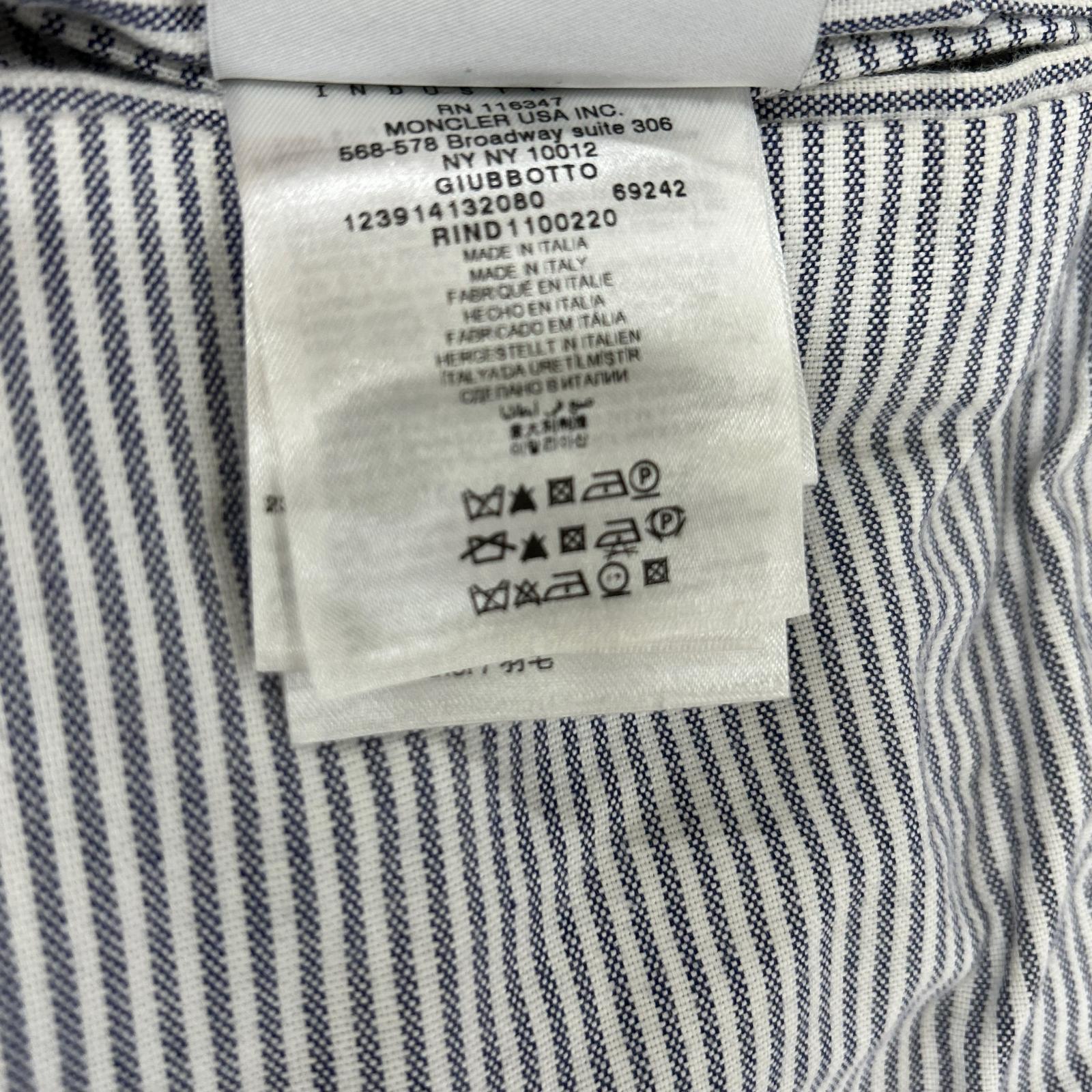 MONCLER 盟可睐 GAMME BLUE 线 GAMME BLUE 123914132080 袖部拼接 部分麂皮 连帽羽绒夹克 夹克