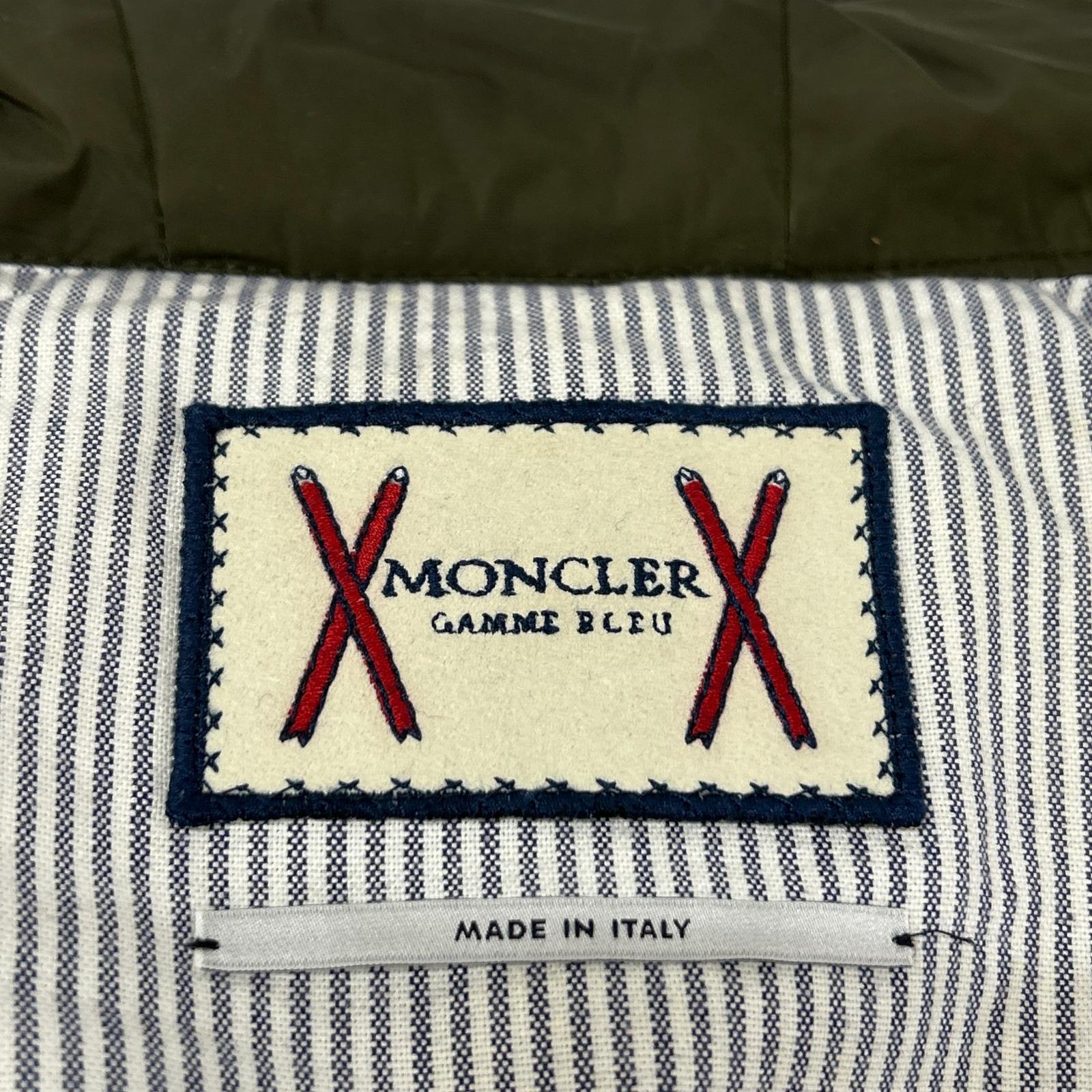 MONCLER モンクレール GAMME BLUE ガムブルー 123914132080 アーム切替 一部スエード フーディダウンジャケット ジャケット