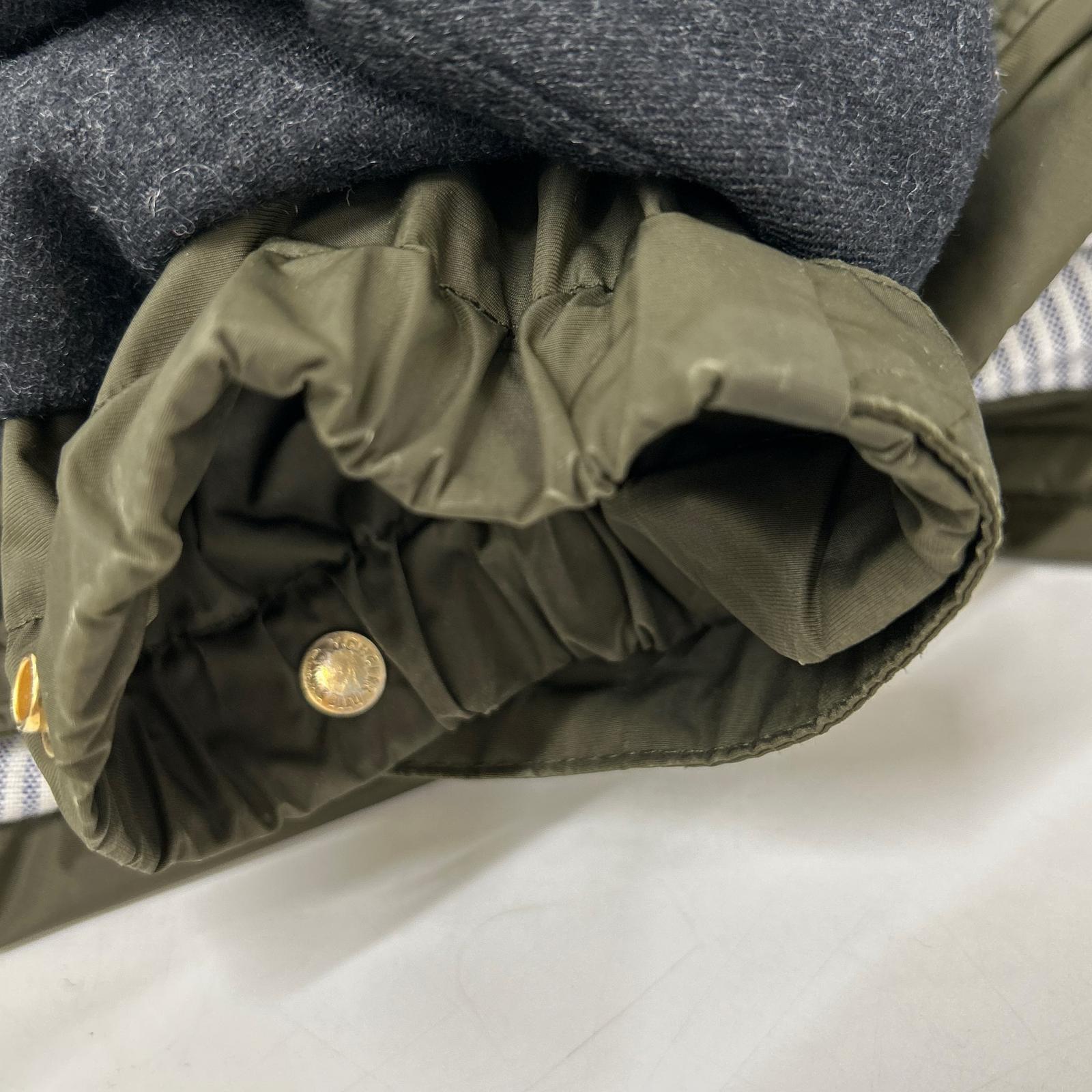 MONCLER 盟可睐 GAMME BLUE 线 GAMME BLUE 123914132080 袖部拼接 部分麂皮 连帽羽绒夹克 夹克