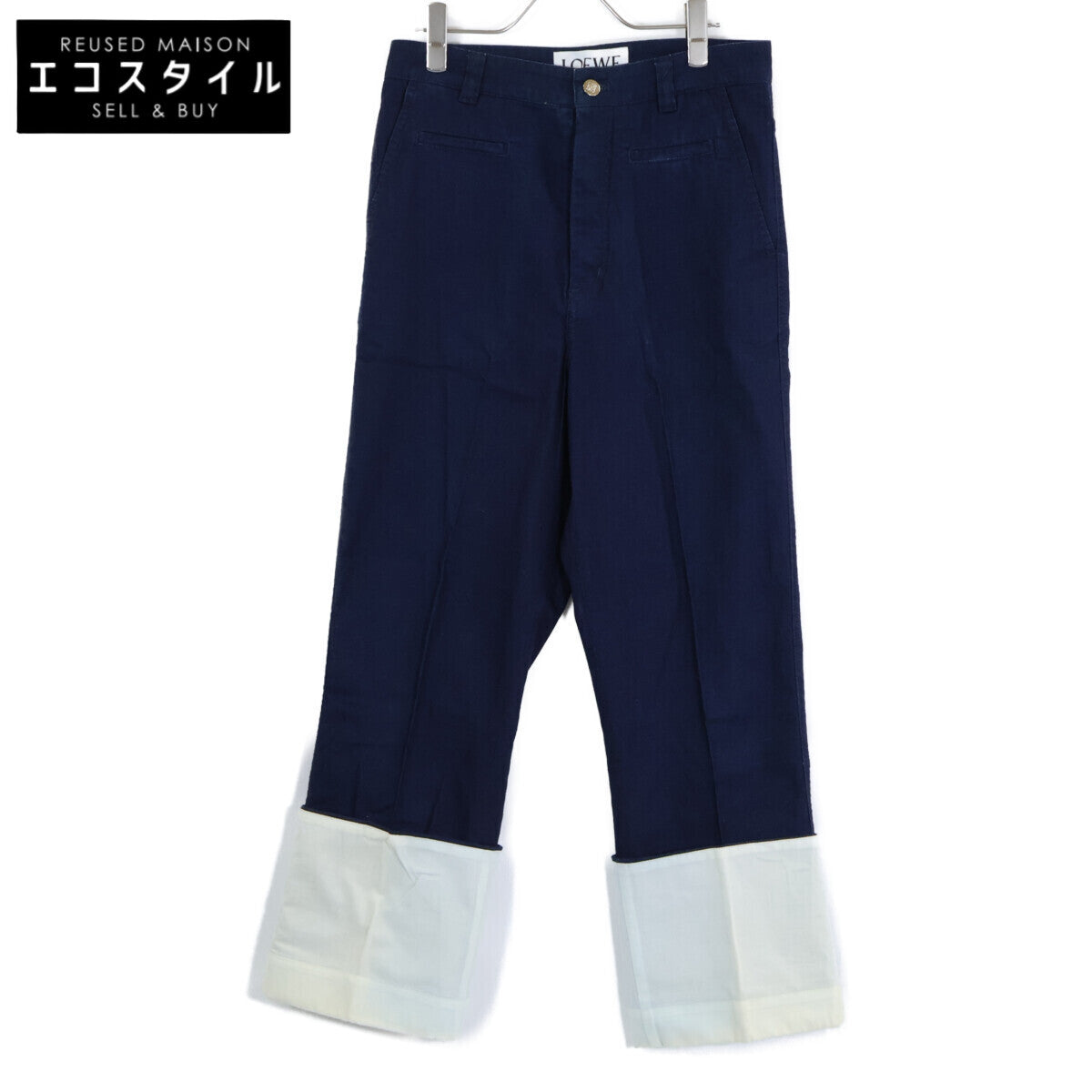 LOEWE Loewe [Domestic Authentic] H2152113BO Fisherman Roll-Up Design Pants Bottoms