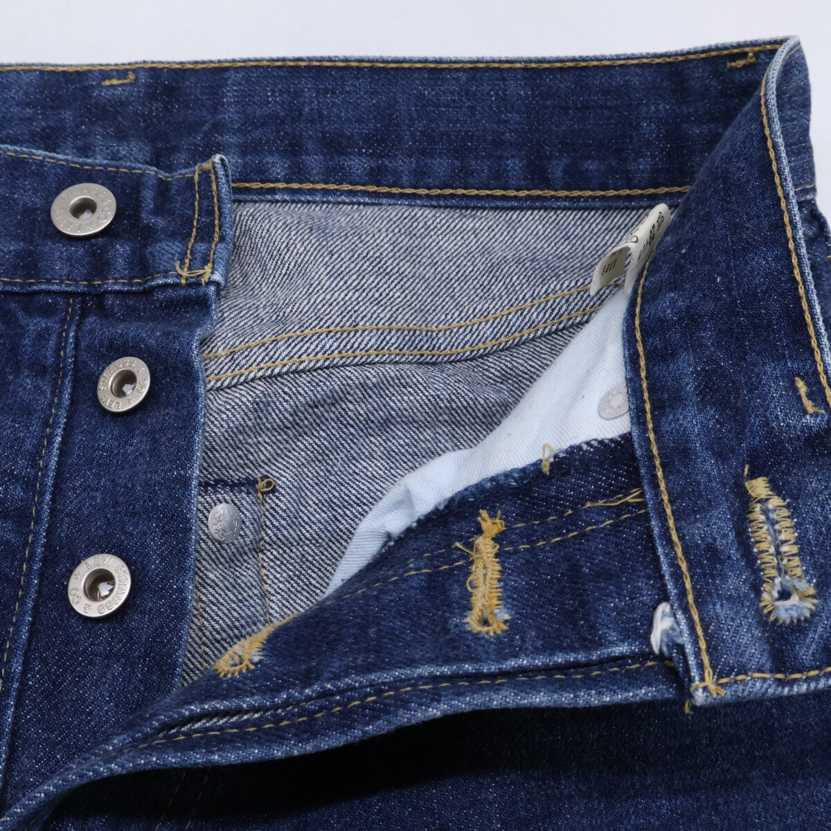 LEVI'S リーバイス L503BXX ビッグE 135周年 紙パッチ 裏ボタン刻印J22 赤耳 ボタンフライ デニムパンツ ボトムス