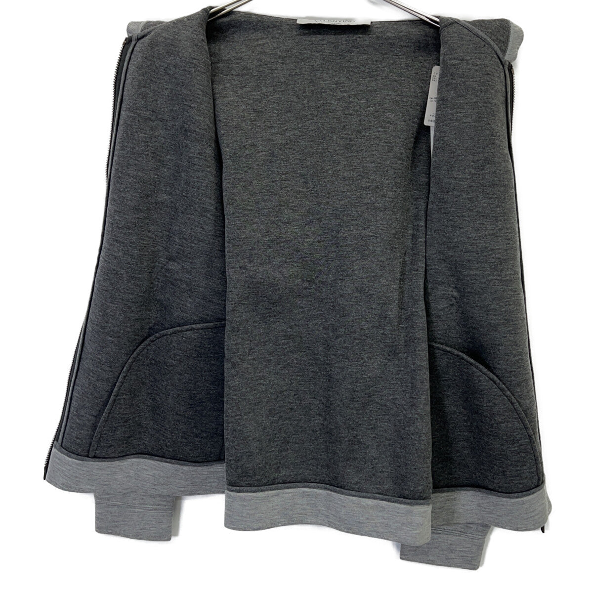 VALENTINO HVANC337-VN2139V Gray Camouflage Zip-Up Hoodie - Top