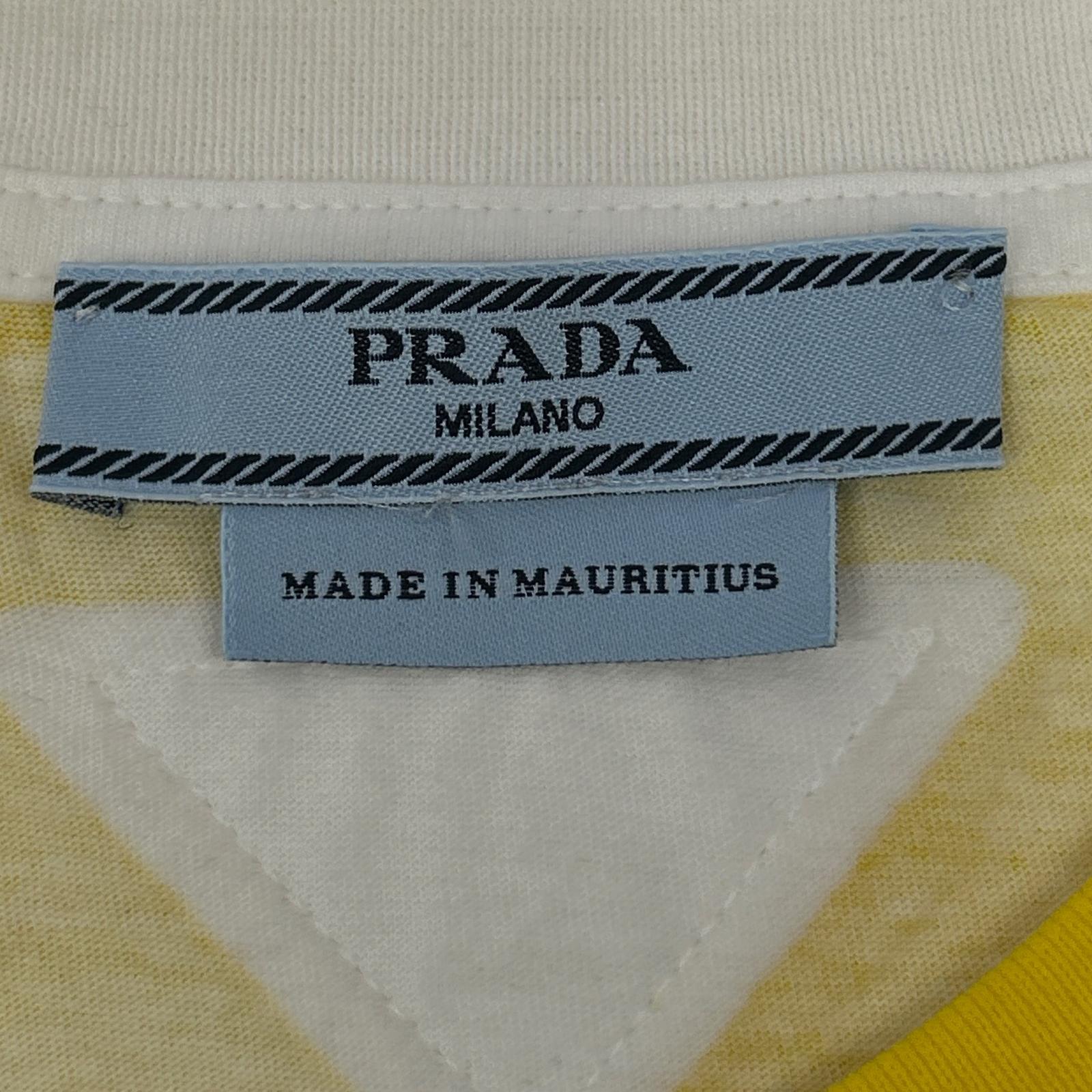 PRADA Multicolor Cotton Striped T-shirt Top
