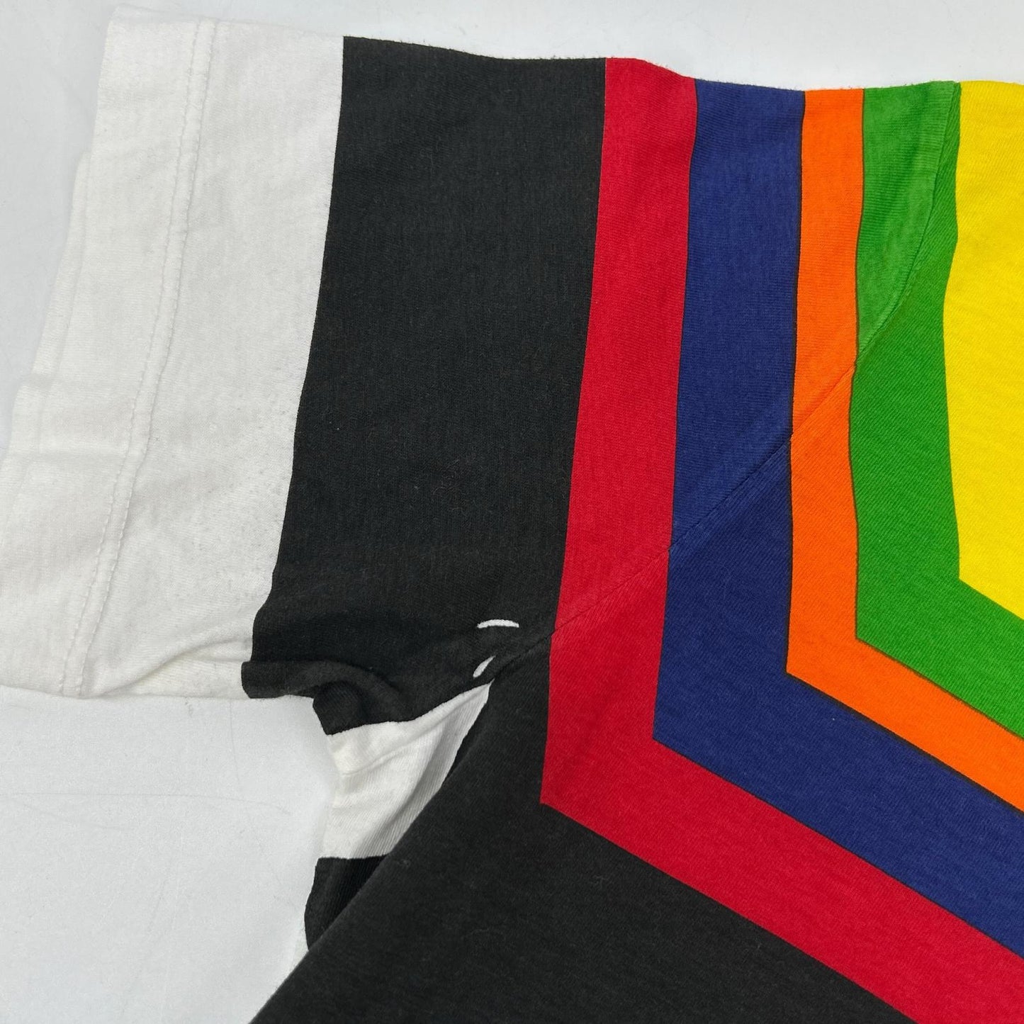 PRADA プラダ マルチカラー コットン ボーダー Tシャツ トップス