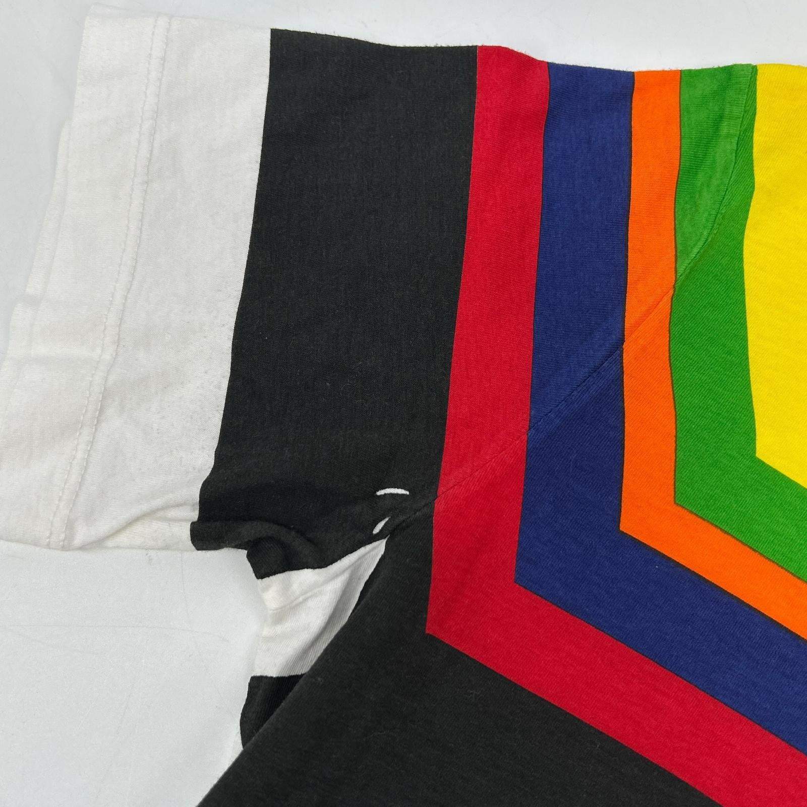 PRADA プラダ マルチカラー コットン ボーダー Tシャツ トップス