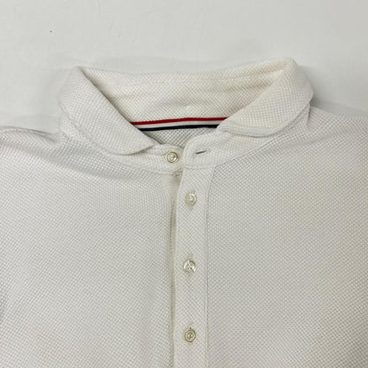 THOM BROWNE トムブラウン 国内正規 MJP009AK6940 ホワイト ヘビーコットン ポロシャツ トップス