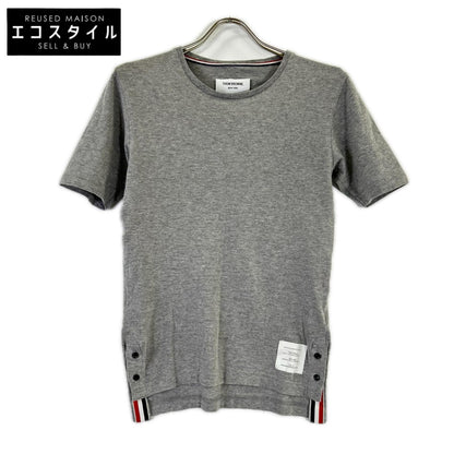 THOM BROWNE トムブラウン MJS001AW747 グレー クルーネック Tシャツ トップス