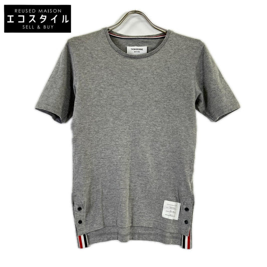 THOM BROWNE トムブラウン MJS001AW747 グレー クルーネック Tシャツ トップス