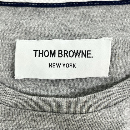 THOM BROWNE トムブラウン MJS001AW747 グレー クルーネック Tシャツ トップス