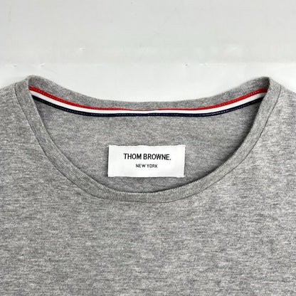 THOM BROWNE トムブラウン MJS001AW747 グレー クルーネック Tシャツ トップス