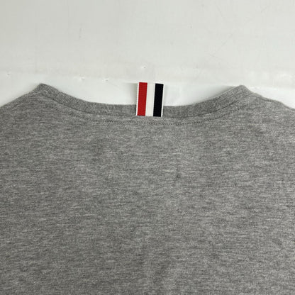 THOM BROWNE トムブラウン MJS001AW747 グレー クルーネック Tシャツ トップス