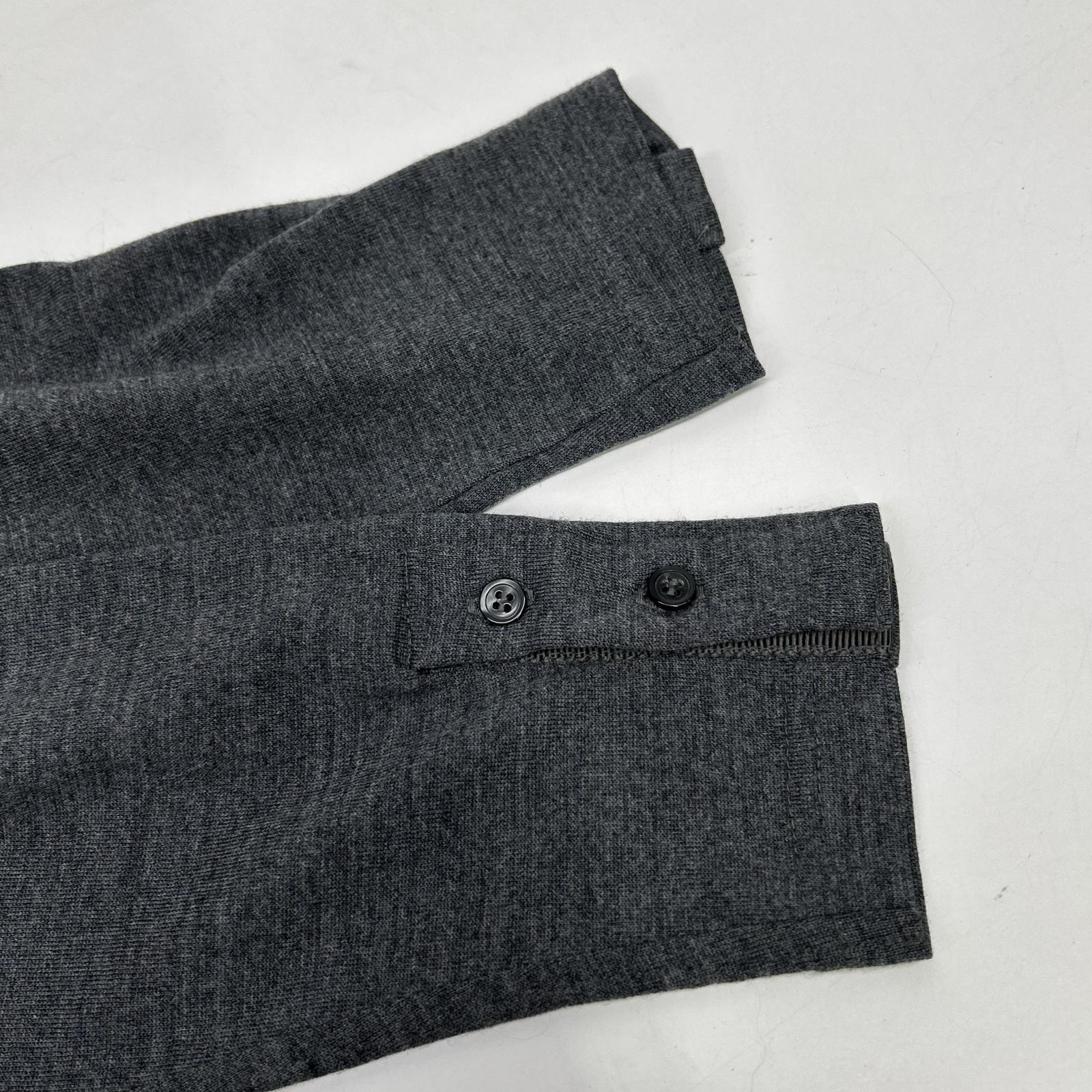 THOM BROWNE Thom Browne MJS020AK7604 Gray 4BAR Wool Sweater Top