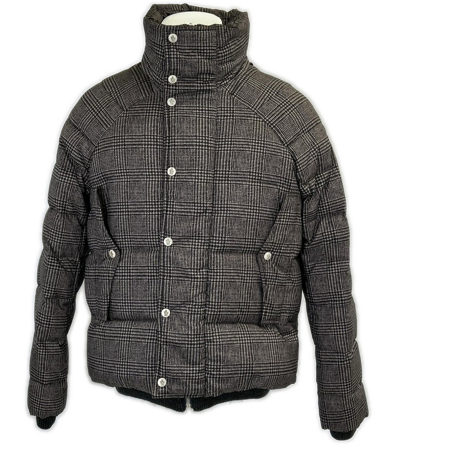 MONCLER 盟可睐 GAMME BLEU 伽姆布鲁 格纹印花羽绒夹克 夹克