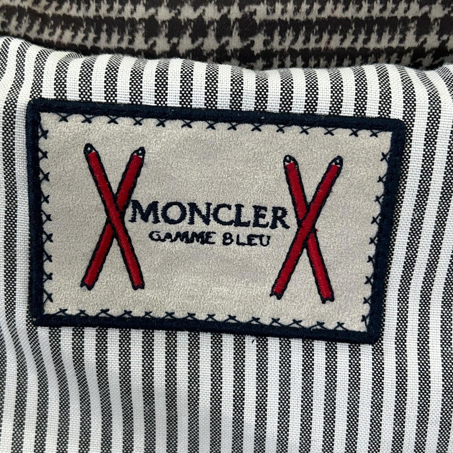 MONCLER 盟可睐 GAMME BLEU 伽姆布鲁 格纹印花羽绒夹克 夹克