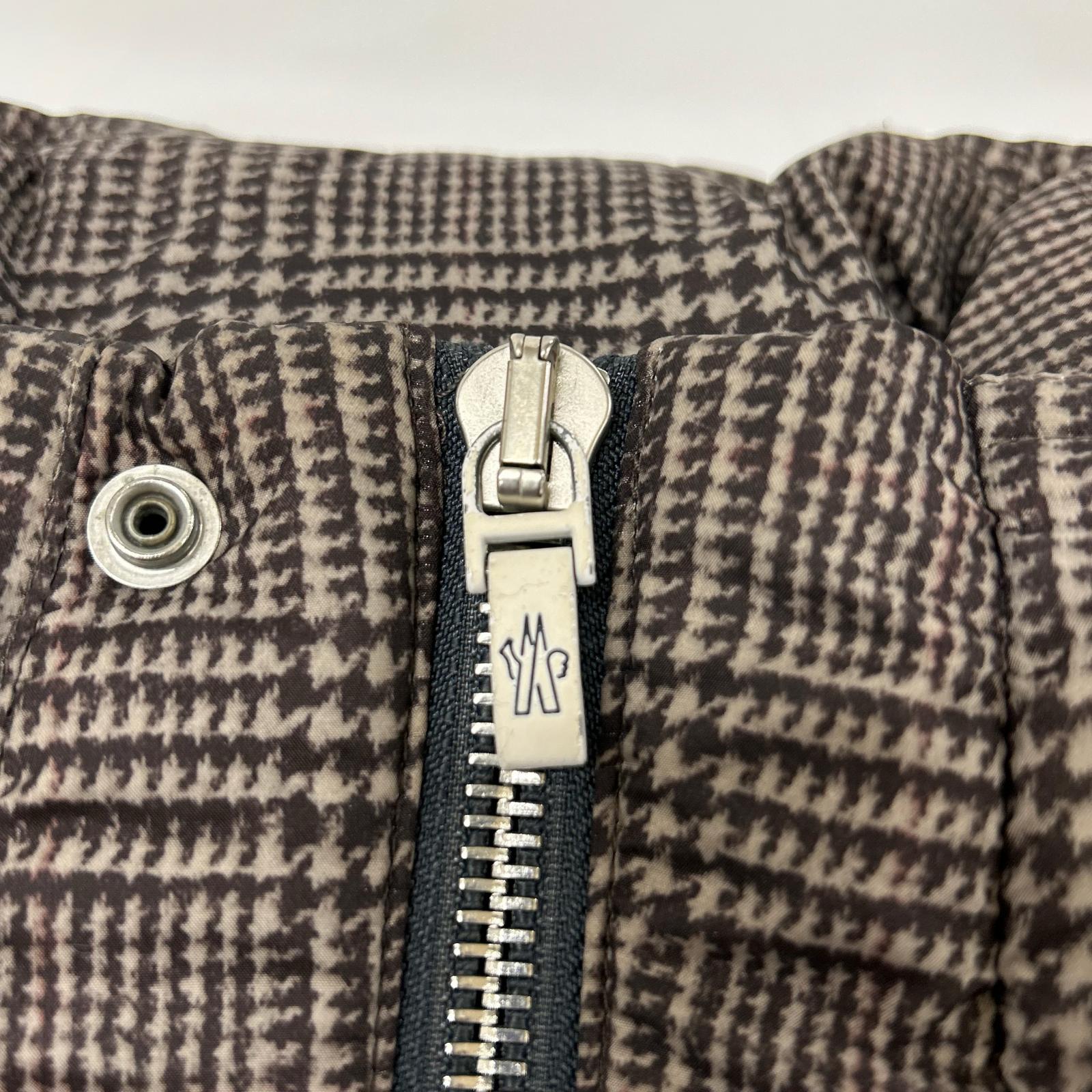 MONCLER 盟可睐 GAMME BLEU 伽姆布鲁 格纹印花羽绒夹克 夹克