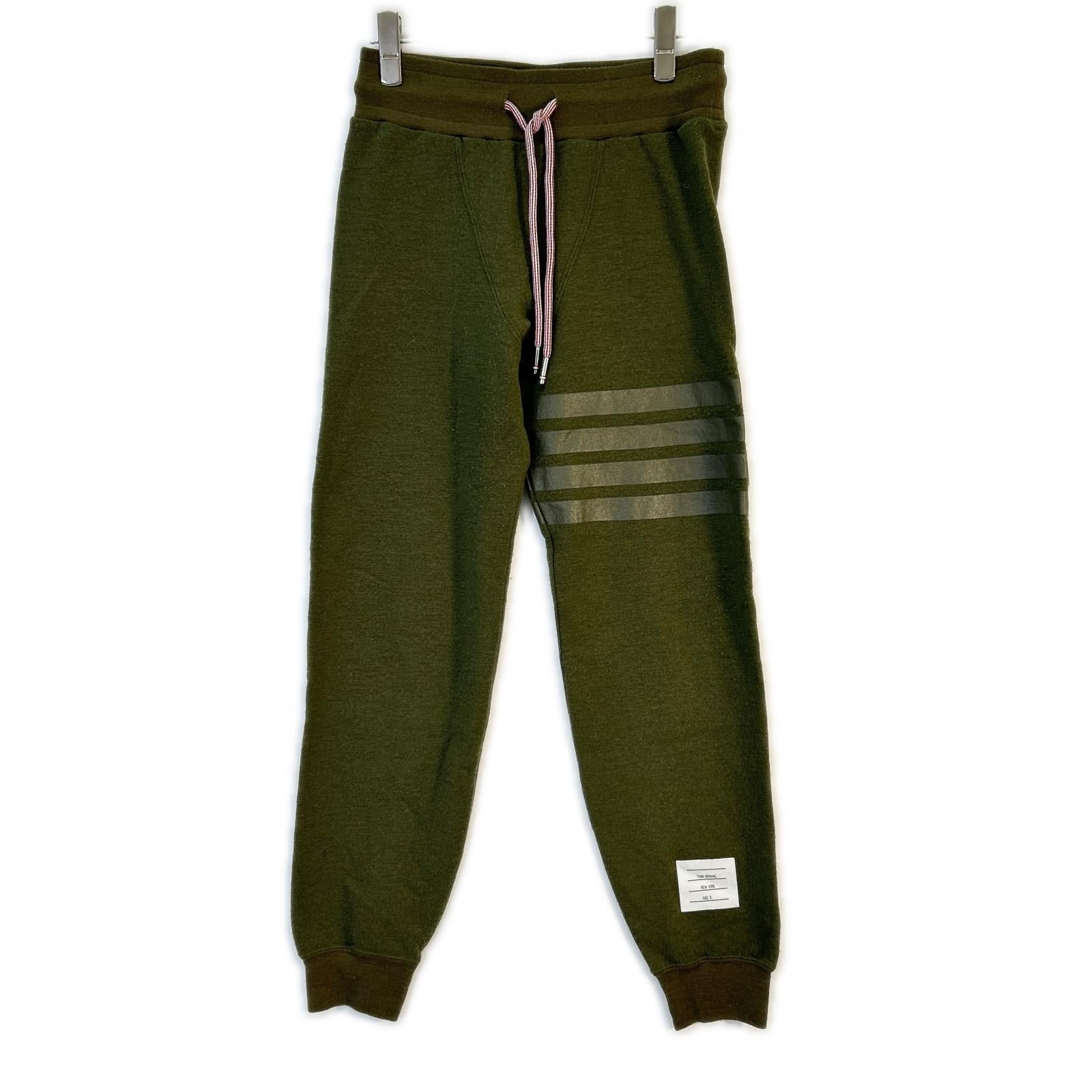 THOM BROWNE トムブラウン MJQ004AK7612 カーキ 4BAR スウェットパンツ ボトムス