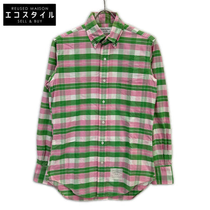 MWL001AW6219 Pink x Green BD Shirt Top 1 Men's