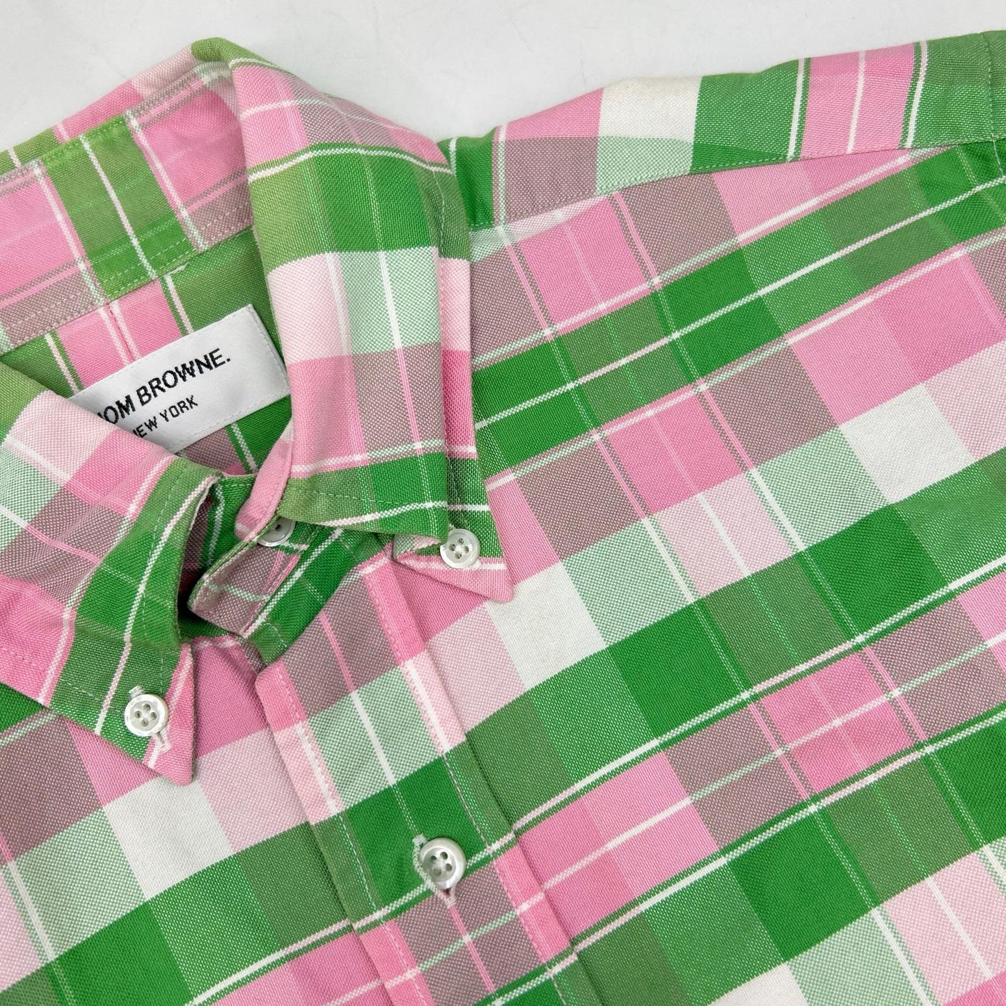 MWL001AW6219 Pink x Green BD Shirt Top 1 Men's