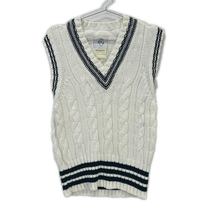 Brooks Brothers ブルックスブラザーズ ホワイト ケーブルニット ニットベスト ベスト