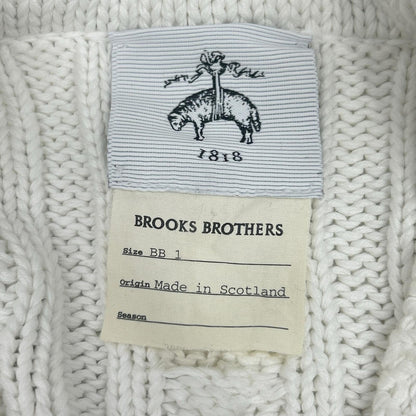 Brooks Brothers ブルックスブラザーズ ホワイト ケーブルニット ニットベスト ベスト