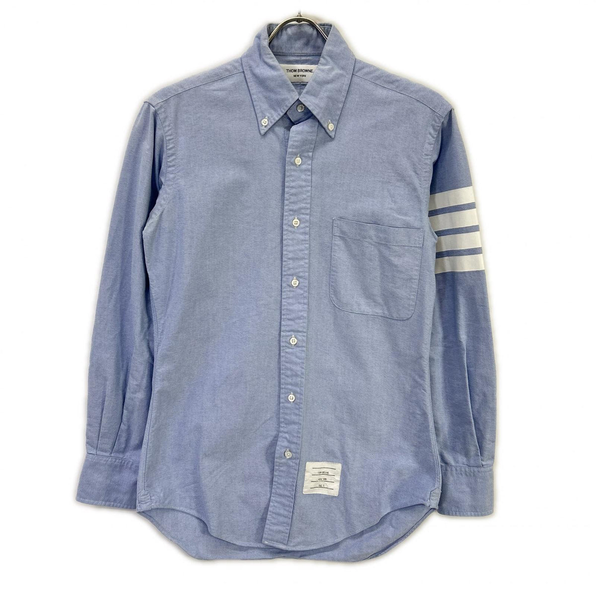 THOM BROWNE トムブラウン ブルー 4BAR BDシャツ トップス