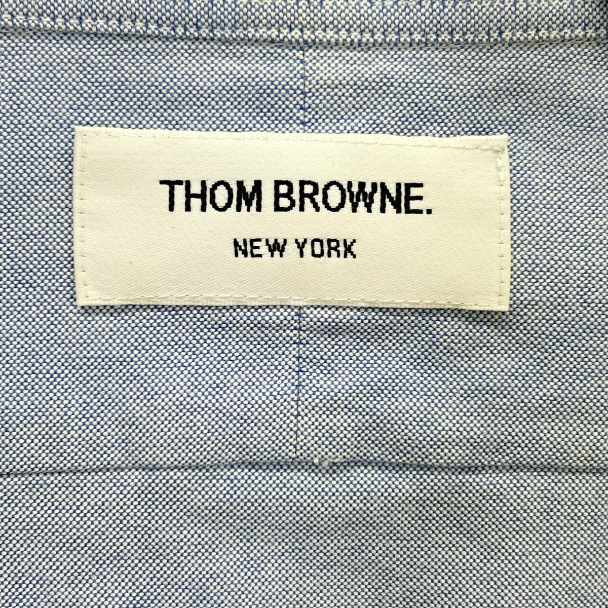THOM BROWNE トムブラウン ブルー 4BAR BDシャツ トップス