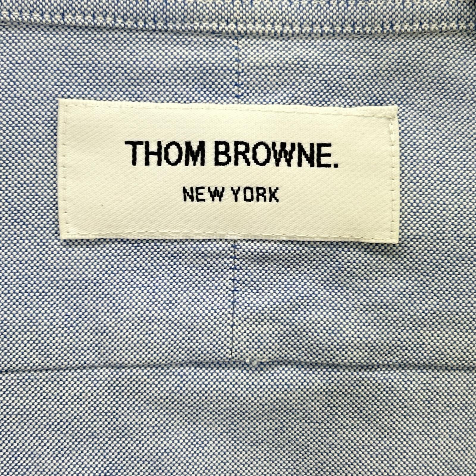 THOM BROWNE トムブラウン ブルー 4BAR BDシャツ トップス