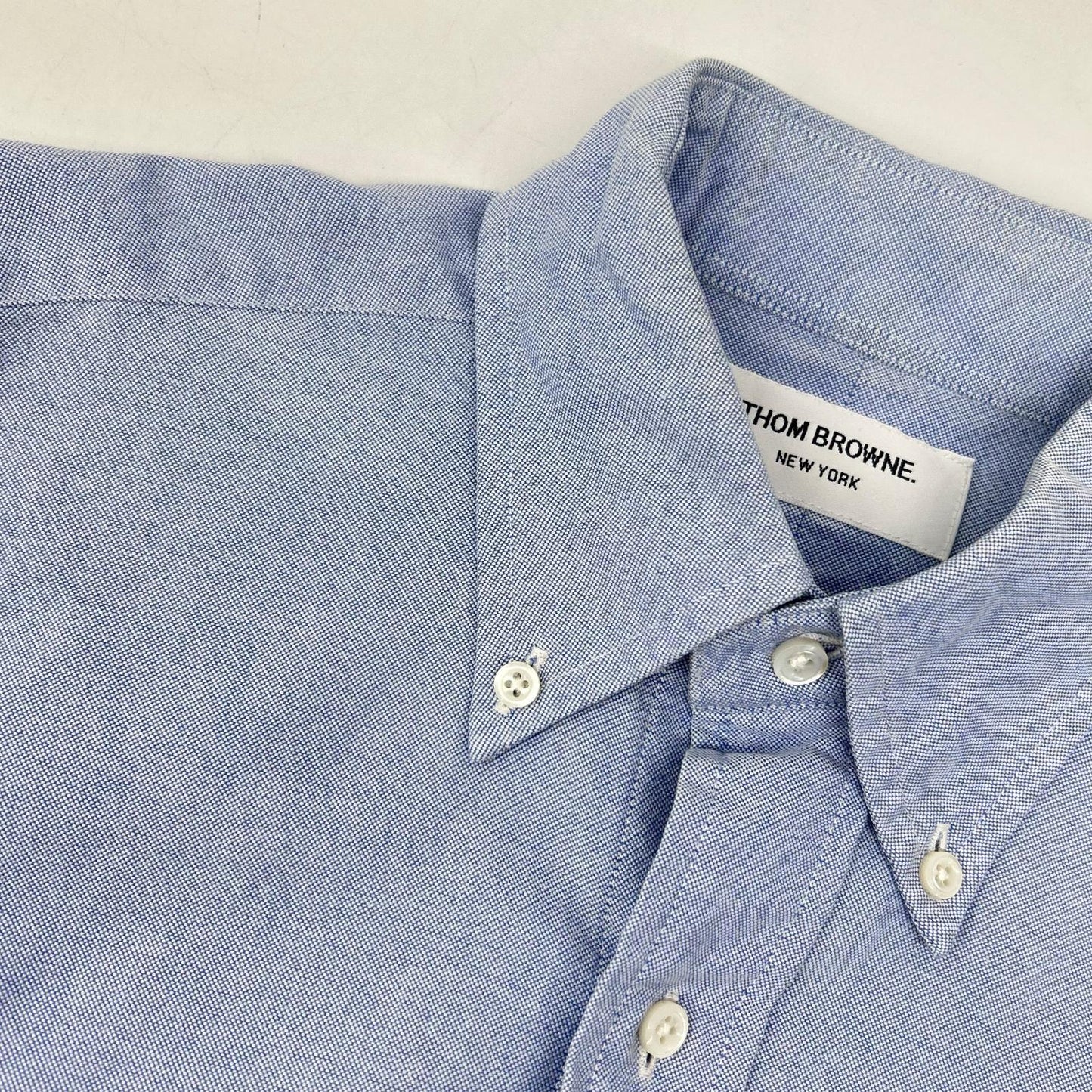 THOM BROWNE トムブラウン ブルー 4BAR BDシャツ トップス