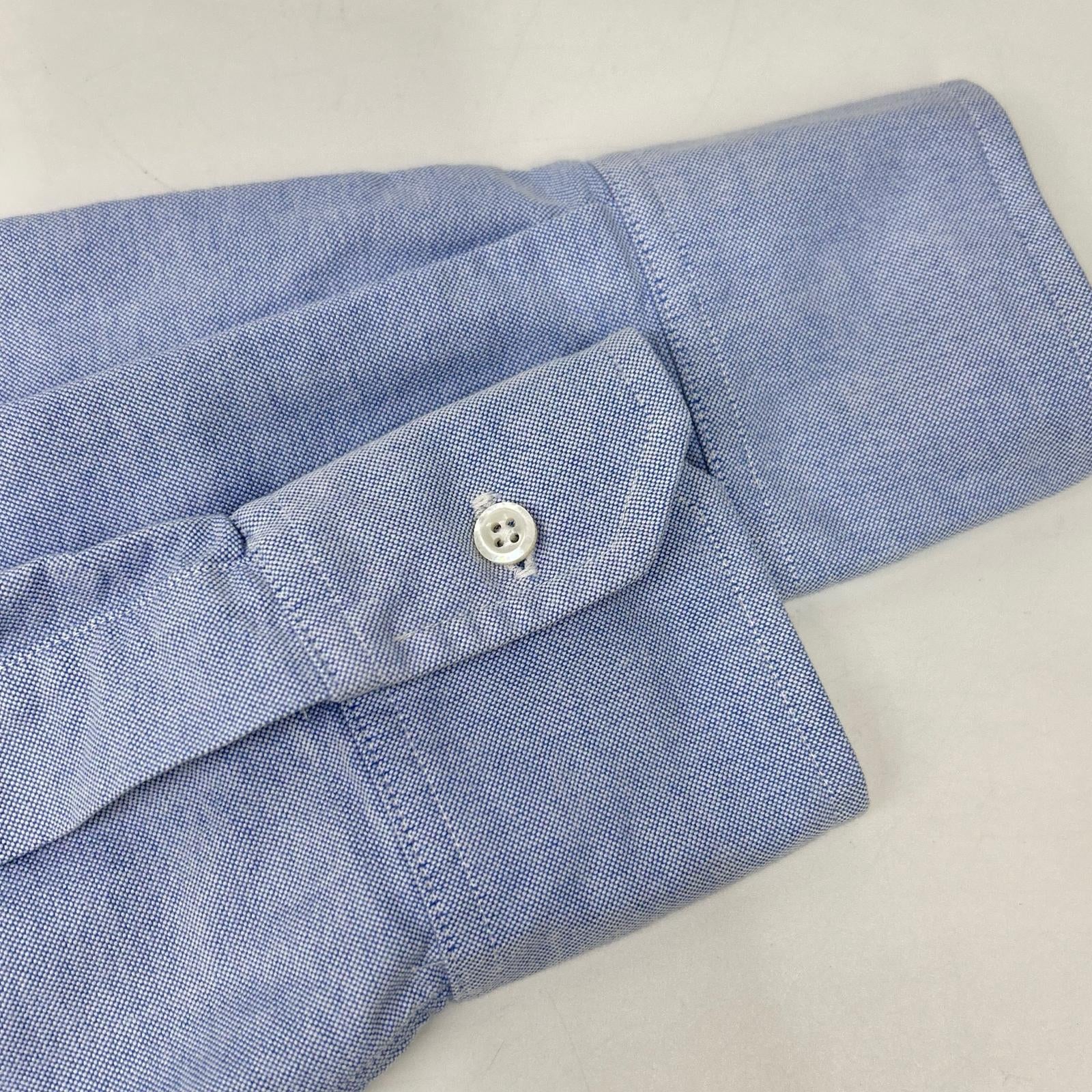 THOM BROWNE トムブラウン ブルー 4BAR BDシャツ トップス