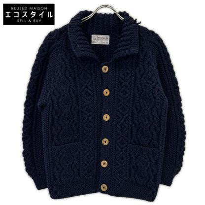 INVERALLAN Inberallan 90's Tag Navy 3A Lumber Cardigan Top