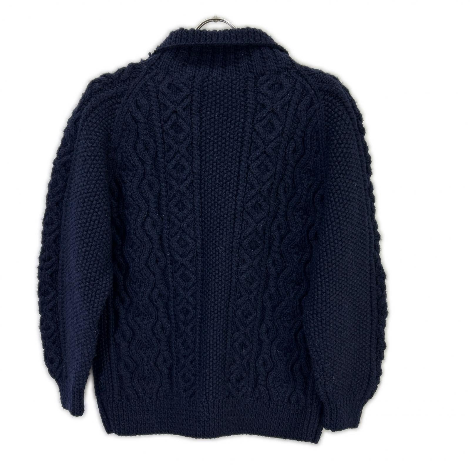 INVERALLAN Inberallan 90's Tag Navy 3A Lumber Cardigan Top
