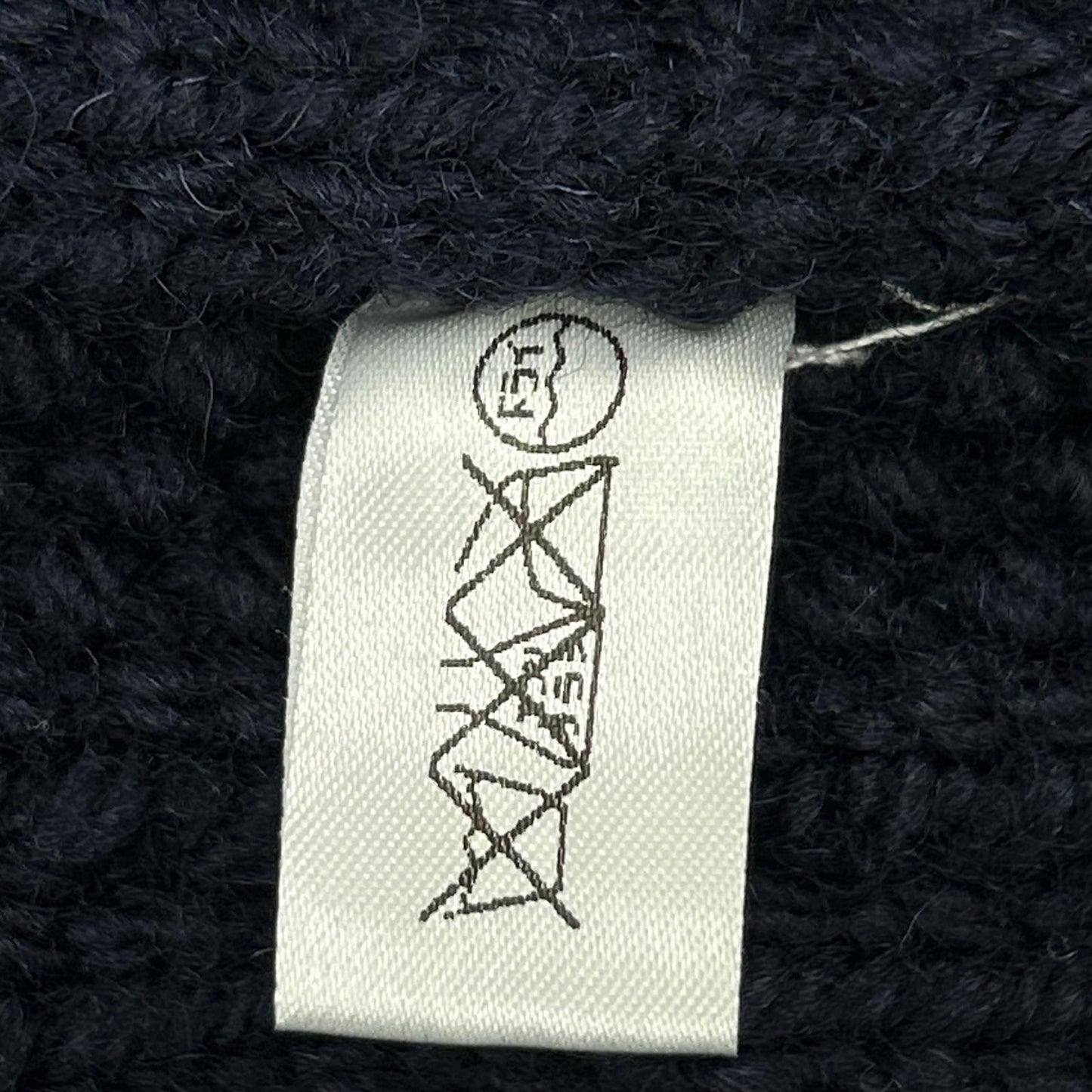 INVERALLAN Inberallan 90's Tag Navy 3A Lumber Cardigan Top